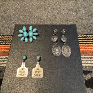 Turquoise and Silver Jewelry Set